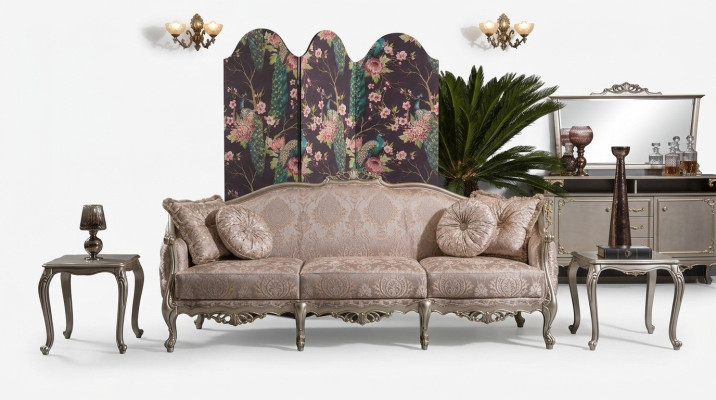 Podkładka Designer Meble Sofa trzyosobowa 3 miejsce do siedzenia Sofy Włókiennicze kanapy duże
