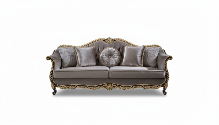 Klasyczna Luksusowa Sofa 3 miejsce do siedzenia Siedziba Material Design Couch Style Włókienniczy