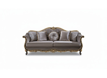 Klasyczna Luksusowa Sofa 3 miejsce do siedzenia Siedziba Material Design Couch Style Włókienniczy