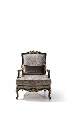 Fotel Podkładka Designer Włókienniczy 1 miejsce siedzące Podkładka jednomiejscowa Meble Baroque