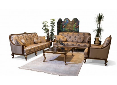 Kompletny zestaw Zestaw sofowy 3+3+1 Siedziba stolik kawowy designerskie kanapy sofa 4 sztuki