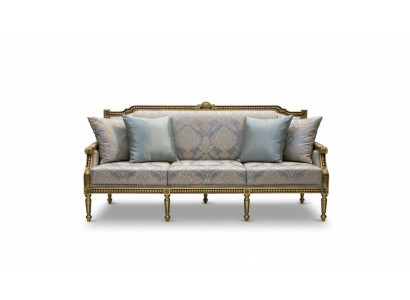 Sofa trzyosobowa Podkładka Sofa 3 Siedziba Luksusowa sofa Pokój Blue trzyosobowa