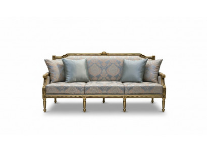 Sofa trzyosobowa Podkładka Sofa 3 Siedziba Luksusowa sofa Pokój Blue trzyosobowa