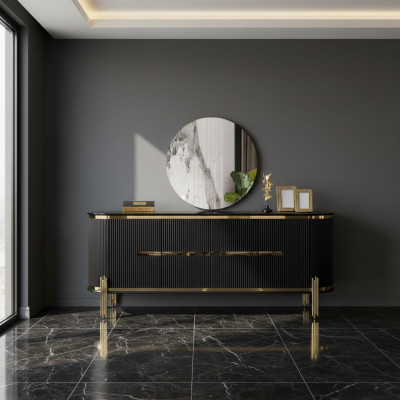 Kredens Luksusowa Szafa Półka Drewno Kredens Szafki Salon Nowoczesny Designer