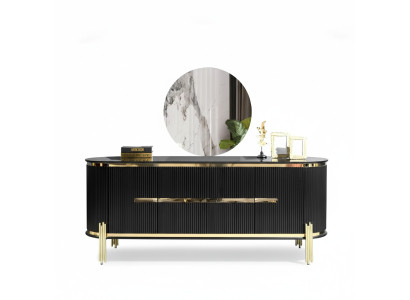 Kredens Luksusowa Szafa Półka Drewno Kredens Szafki Salon Nowoczesny Designer