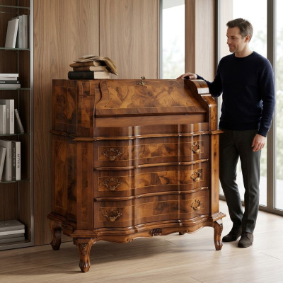 Design Kredens Kredens Sekretarzyk Drewno Kredens Tabela Komody Włochy