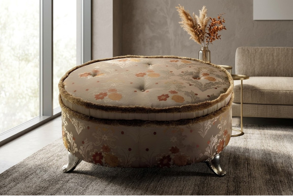 Tabela owalna Chesterfield Podkładka Stołek Podnóżek Ottoman Sofa Boczna Okrągłe