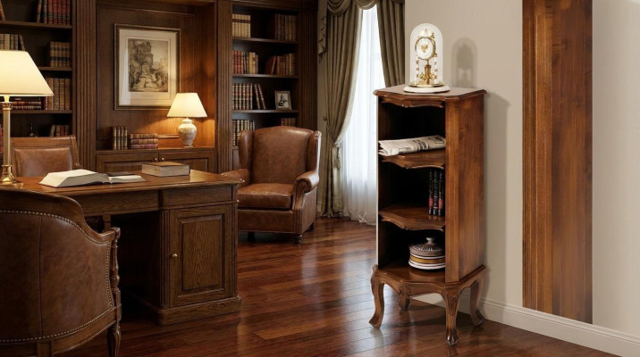 Półka Półka na książki Drewno Szafki Design Styl Barokowy Galota Bar Szafa Solidny