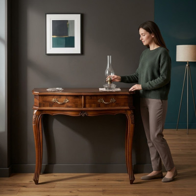 Tablica Konsole Kredens Barokowa Rokoko Komody Drewno Design Side Szafa