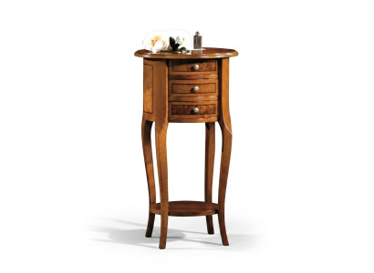 Stolik stolik kawowy Oval Kredens stoły konsola Design Drewno Tabela New