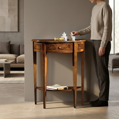 Stół konsolowy Design Meble Style Baroque Drewno Włoski Tabela stoły stolik kawowy