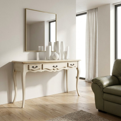 Stół konsolowy Design Drewno Tabela konsola Kredens Luksusowe konsole stołowe