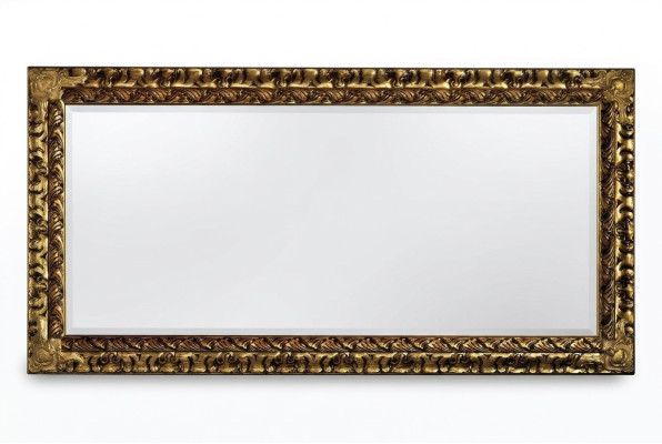 Lustro Italian Classic Designer Meble połysk Drewno ścienne Gold New xxl