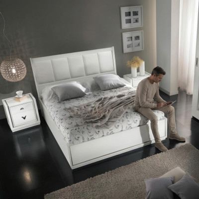 Łóżko tapicerowane łóżko Łóżko Podkładka Design Hotel Double Luxury Design Rama łóżka Nowość