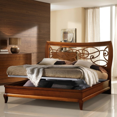 Łóżko Luxury Sypialnia Podwójne łóżko Drewno Podkładka łóżka Double Bed Frame Modern