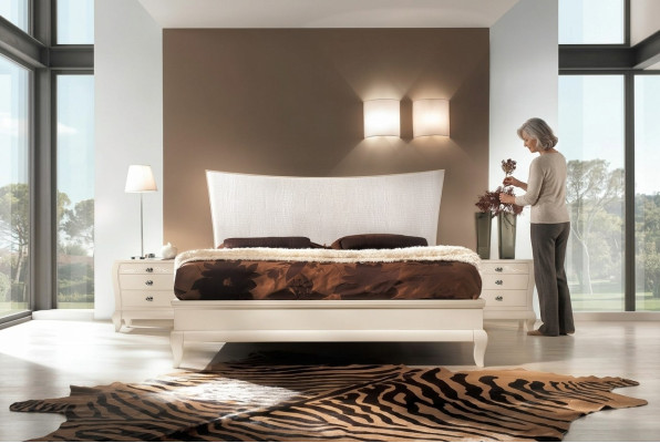 Podwójne łóżka Łóżko Hotel Łóżko Nowoczesna rama łóżka Łóżko Design Rama łóżka Drewno