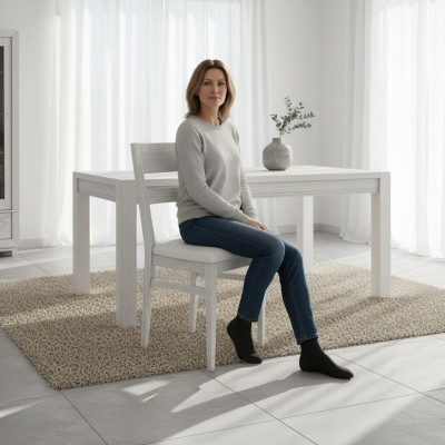 jadalnia Krzesło 1 miejsce siedzące Fotel Drewno Luxury Class Meble Design Fotel Drewno