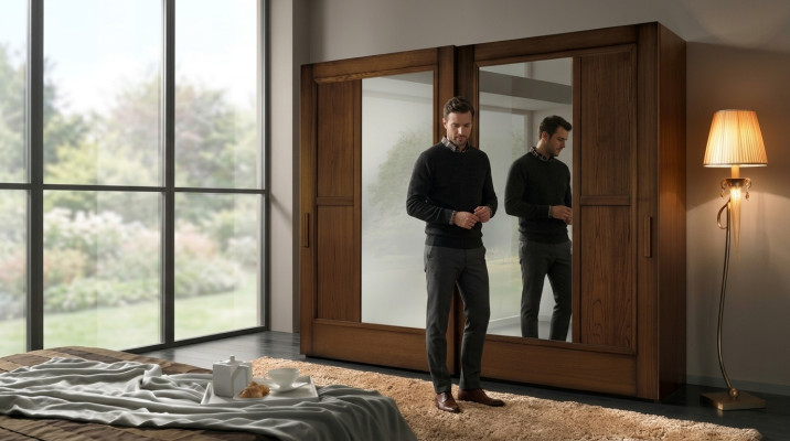 Szafki Sukienki Szafa Szafa Luksusowe Drzwi Przesuwne Design Drewno Modern