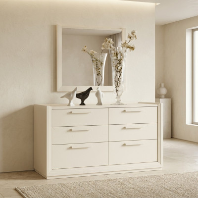 Kredens Lustro Komody Grupa Drewno Design Kredens Side Szafa Półka Zestaw 2szt