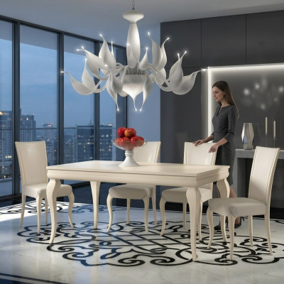 Stół obiadowy Tabela Rozkładany stoły Drewno Modern Dining jadalnia drewniany stół projekt nowość