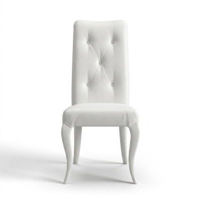 Krzesło do jadalni Krzesło jadalnia Modern Krzesła Drewno Design Ess Biały Siedziba Fotel