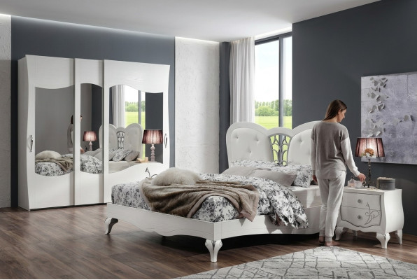Łóżko Podkładka Design Luksusowe podwójne łóżko hotelowe Sleep Pokój Ramy łóżek Drewno