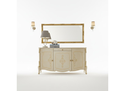 Design Meble Style Barokowy Kredens Kredens Kredens Włochy Drewno Kredens niski