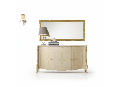 Kredens Lustro Kredens Komoda Drewno Design Meble Style Kredens Zestaw 2szt.