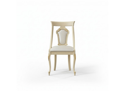 Krzesło do jadalni Krzesło jadalnia Krzesła Drewno Design Style Baroque Beige Lehn Siedziba