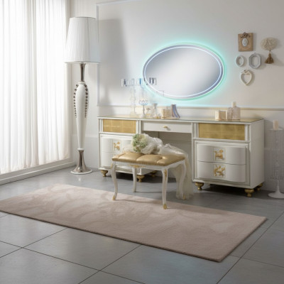 Luksusowy zestaw konsoli Toaletka Lustro XXL Kredens Sypialnia Modern Complete