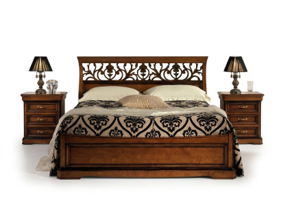 Łóżko Meble Podwójne łóżko Natural Wood Sypialnia Meble Design bed Meble Włochy