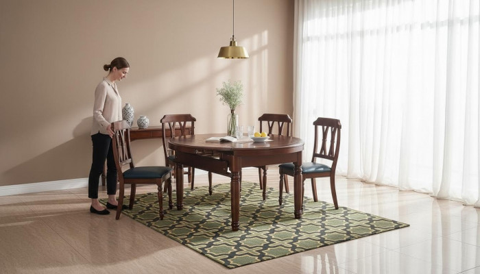 Stół obiadowy Design Meble Meble Stół przesuwny stoły Solidne drewno Tabela