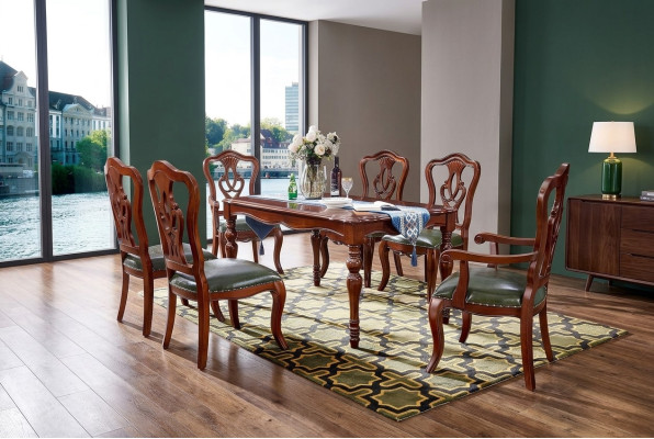 Tabela Stół obiadowy Design Meble jadalnia drewniany stół luksusowy w stylu country house