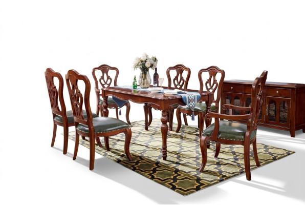 Tabela Stół obiadowy Design Meble jadalnia drewniany stół luksusowy w stylu country house