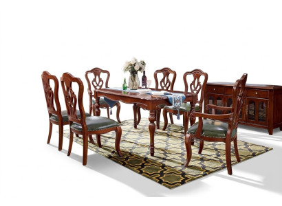 Tabela Stół obiadowy Design Meble jadalnia drewniany stół luksusowy w stylu country house