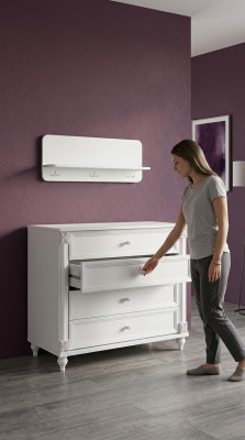 żłobek Modern Kredens z Szuflady Meble Solidne drewno Projektant Pokój Nowy