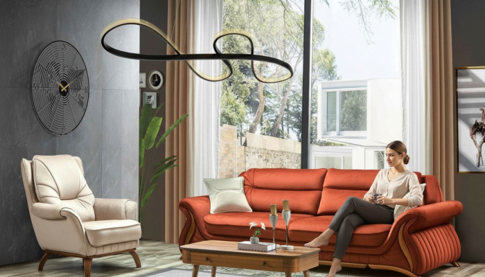 Sofa Kanapa Podkładka 3+1 Siedziba sztuczna skóra Sofy Fotel Siedziba Obcios Design