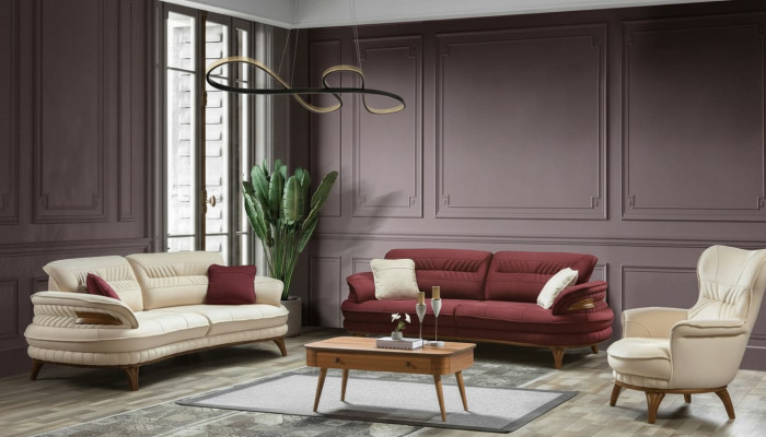 Grupa Zestaw sofowy 3+3+1 miejsce do siedzenia Luksusowa Sofa Fotel Sofy Zestaw materiałów