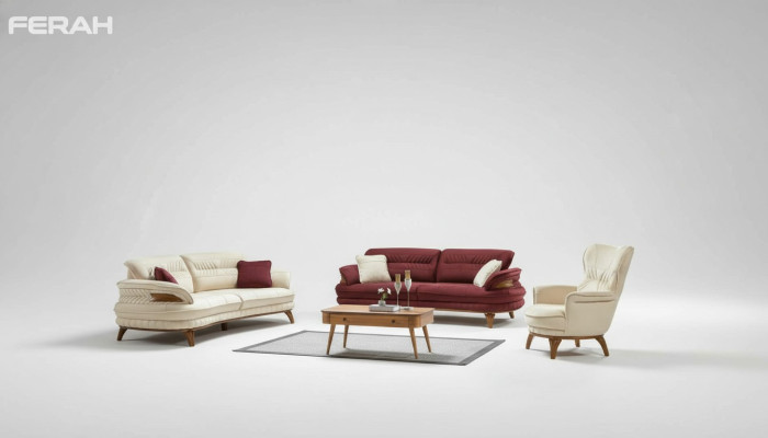 Grupa Zestaw sofowy 3+3+1 miejsce do siedzenia Luksusowa Sofa Fotel Sofy Zestaw materiałów