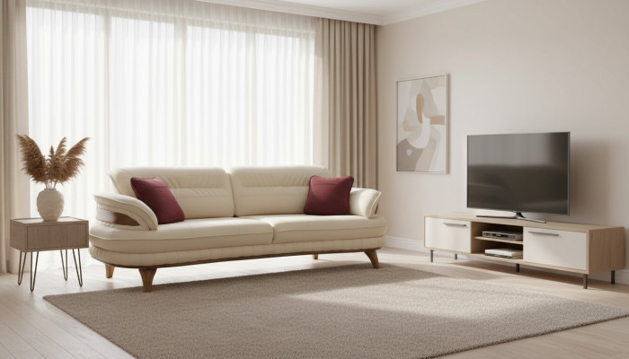 Sofa 3 miejsce do siedzenia Kanapy Sofy Art deco trzyosobowa Nowa Włókienniczy Luksusowa Podkładka