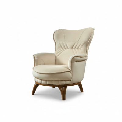 Fotel Luxury Design Włókienniczy Salon Meble Wypoczynkowe w Stylu Klasycznym