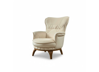 Fotel Luxury Design Włókienniczy Salon Meble Wypoczynkowe w Stylu Klasycznym