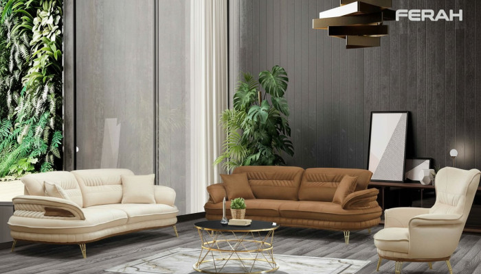 Luksusowy Zestaw sofowy 3+3+1 miejsce do siedzenia trzyosobowa sofa sofy Fotel Design