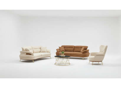 Luksusowy Zestaw sofowy 3+3+1 miejsce do siedzenia trzyosobowa sofa sofy Fotel Design