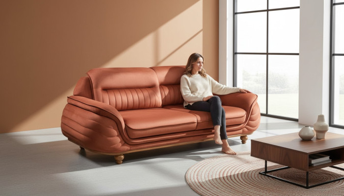 Sofa 3 miejsce do siedzenia Meble Materiał Sofy Trzyosobowe Salon Styl Klasyczny