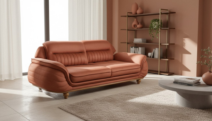 Sofa 3 miejsce do siedzenia Meble Materiał Sofy Trzyosobowe Salon Styl Klasyczny