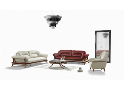 Luksusowy Zestaw Ustaw Zestaw sofowy 3+3+1 miejsce do siedzenia Sofa Fotel 3-częściowy. zestawy
