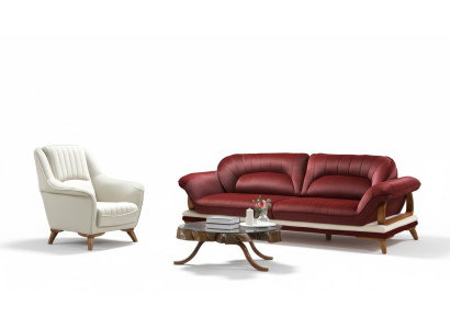 Sofa 3 miejsce do siedzenia Design Fotel Podkładka Siedziba Klasyczna trzyosobowa konstrukcja