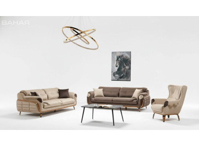 Zestaw sofowy 3+3 miejsce do siedzenia Sofa Fotel Sofy Relaks Luksusowy Zestaw do Salonu
