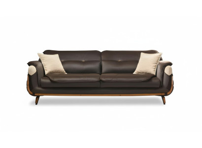 Sofa Meble do Salonu Sofy Trzyosobowe Klasyczna Kanapa Materiałowa Luksus